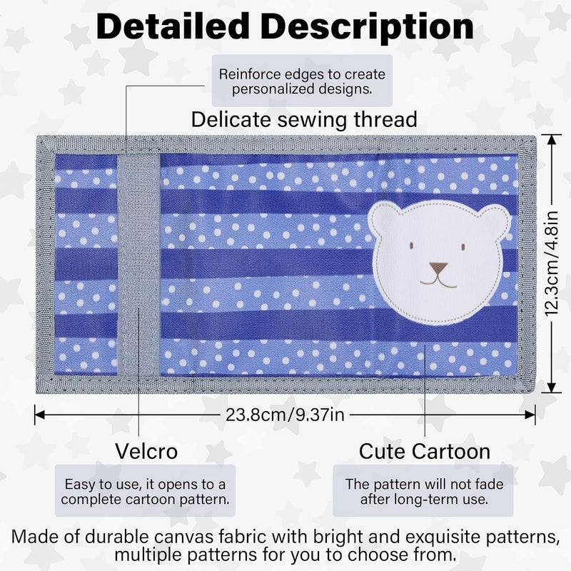Jonyee Kids Wallet for Boys Girls 3-14, RFID Trifold Novelty Wallet with Zipper and Key Chain, Outdoor Purse with Coin Pocket and ID Window, Card Holders for Toddler Children Gifts -Bear White - Image 2